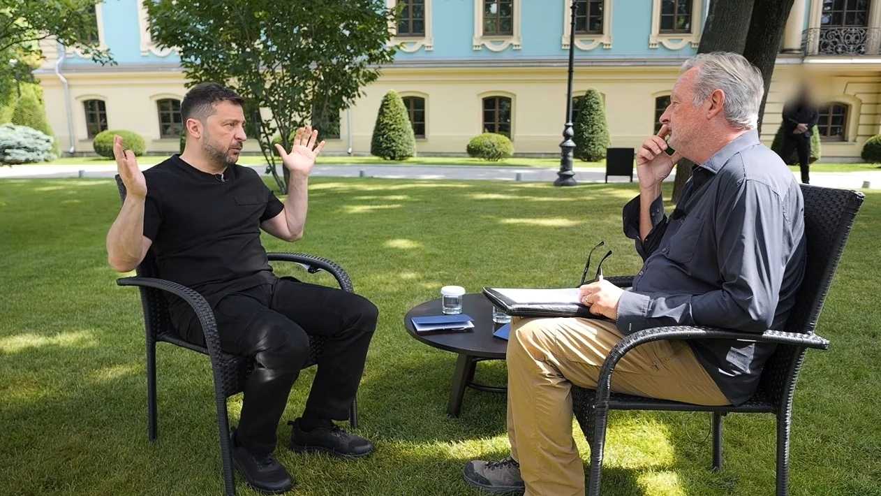 Володимир Зеленський під час інтерв'ю Sky News 27 липня