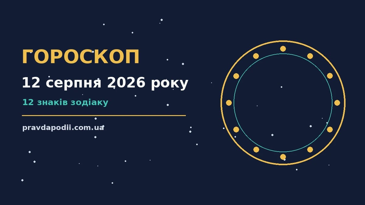 Гороскоп на 12 серпня 2026 року: ключові моменти дня для нових справ і розмов