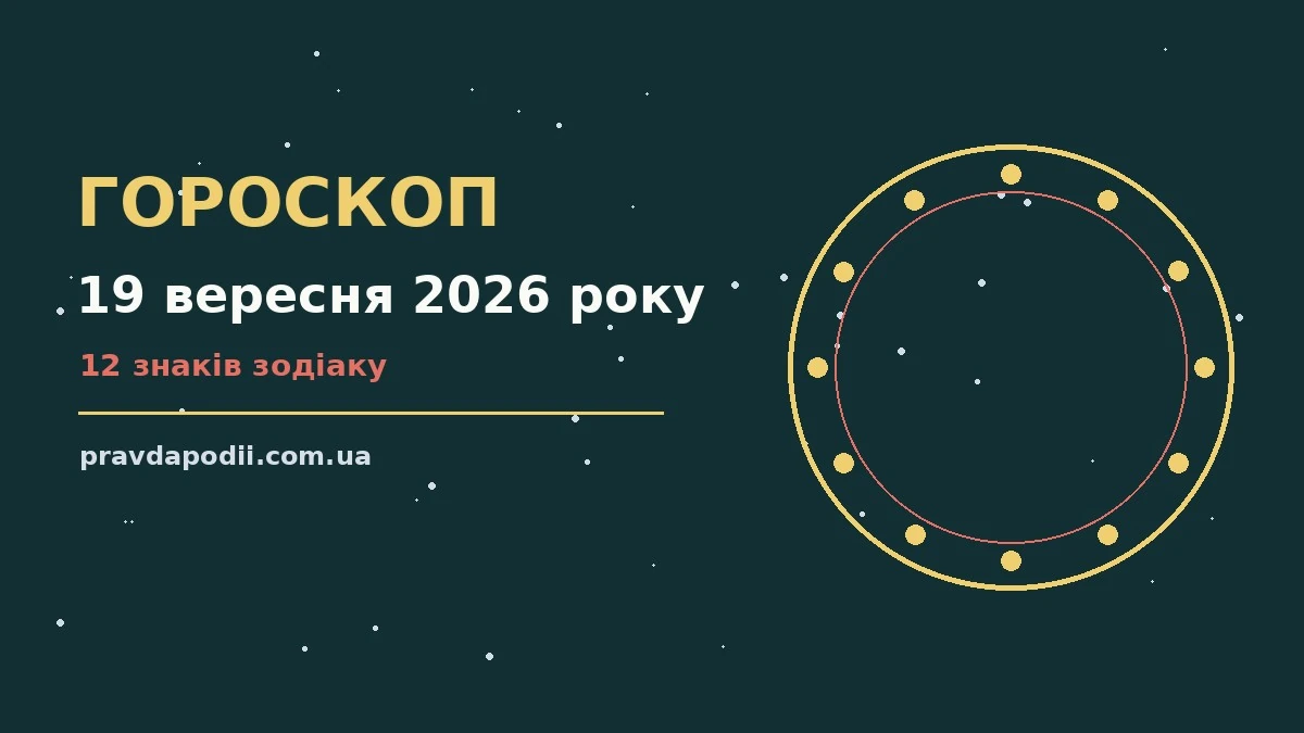 Гороскоп на 19 вересня 2026 року: практичні поради для роботи, грошей і стосунків