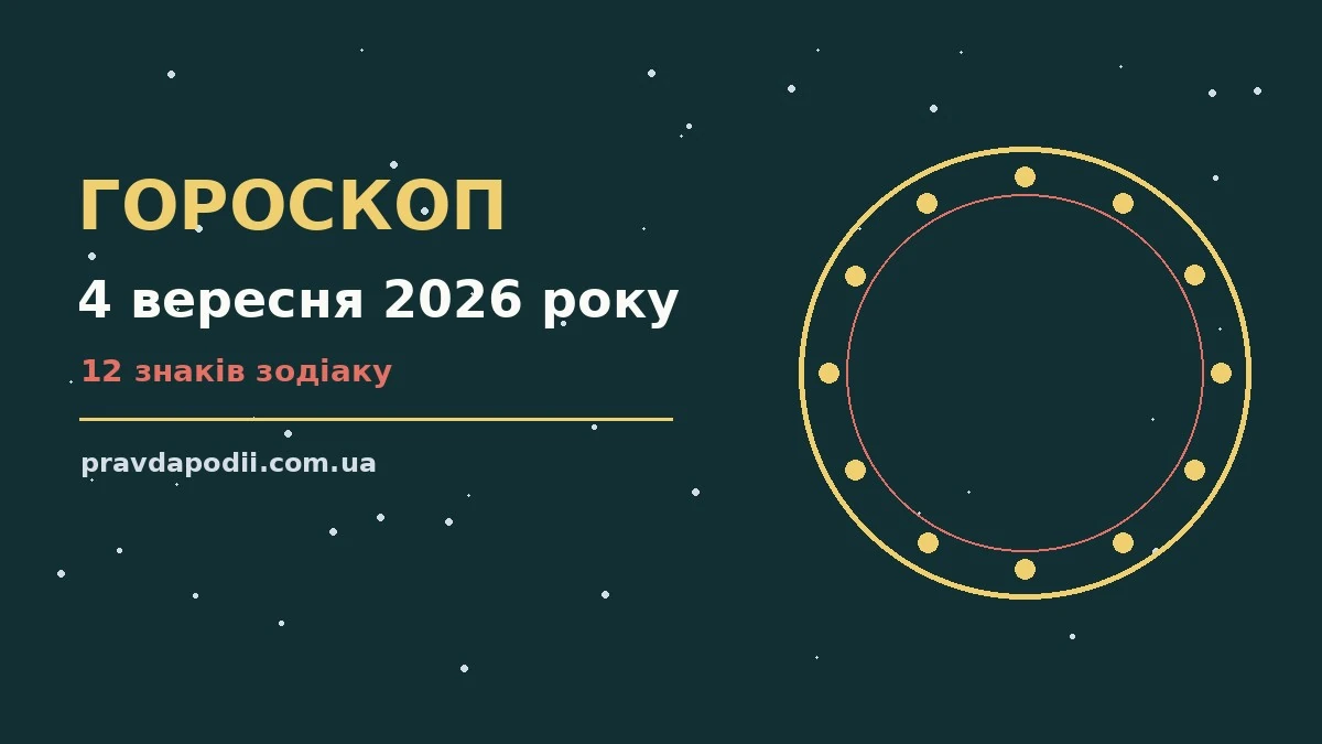 Гороскоп на 4 вересня 2026 року: п'ятниця, діалог і нотатки у щоденнику