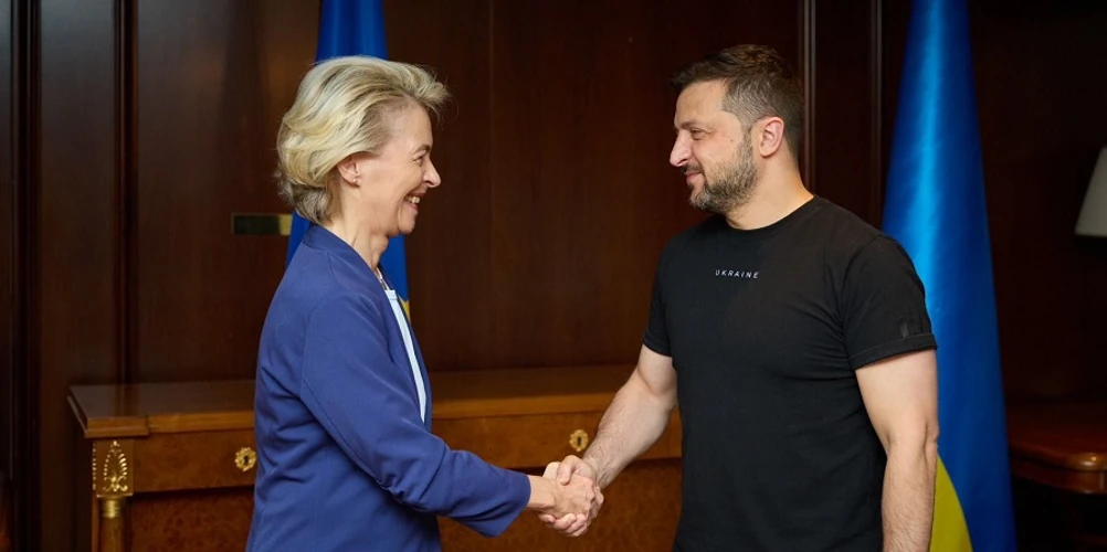 Урсула фон дер Ляєн і Володимир Зеленський